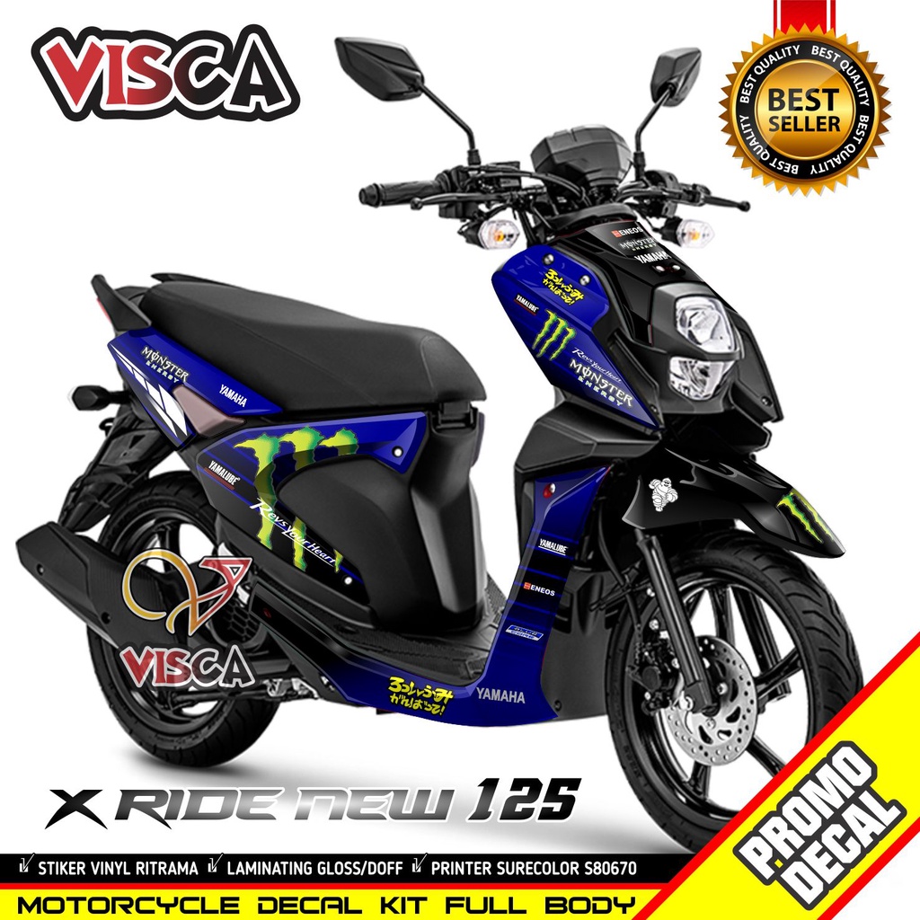 Stiker Motor Xride 125 Full Body Decal Xride 125 Striping X ride 125 Stiker Xride 125 Dekal Xride St