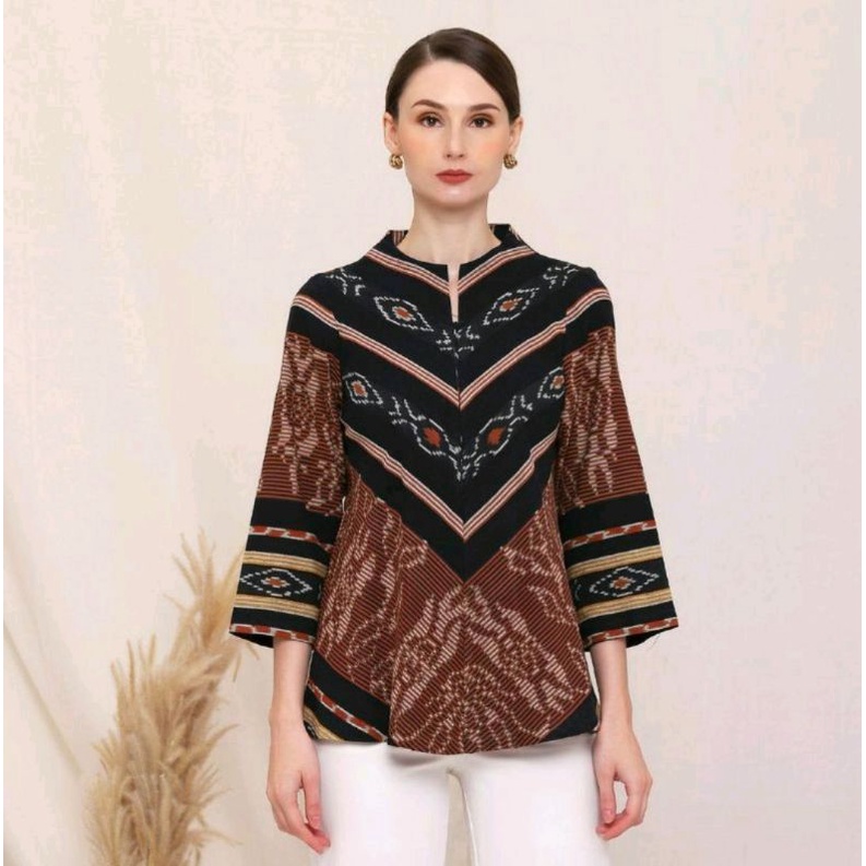 ATASAN BAJU KERJA WANITA TENUN NTT