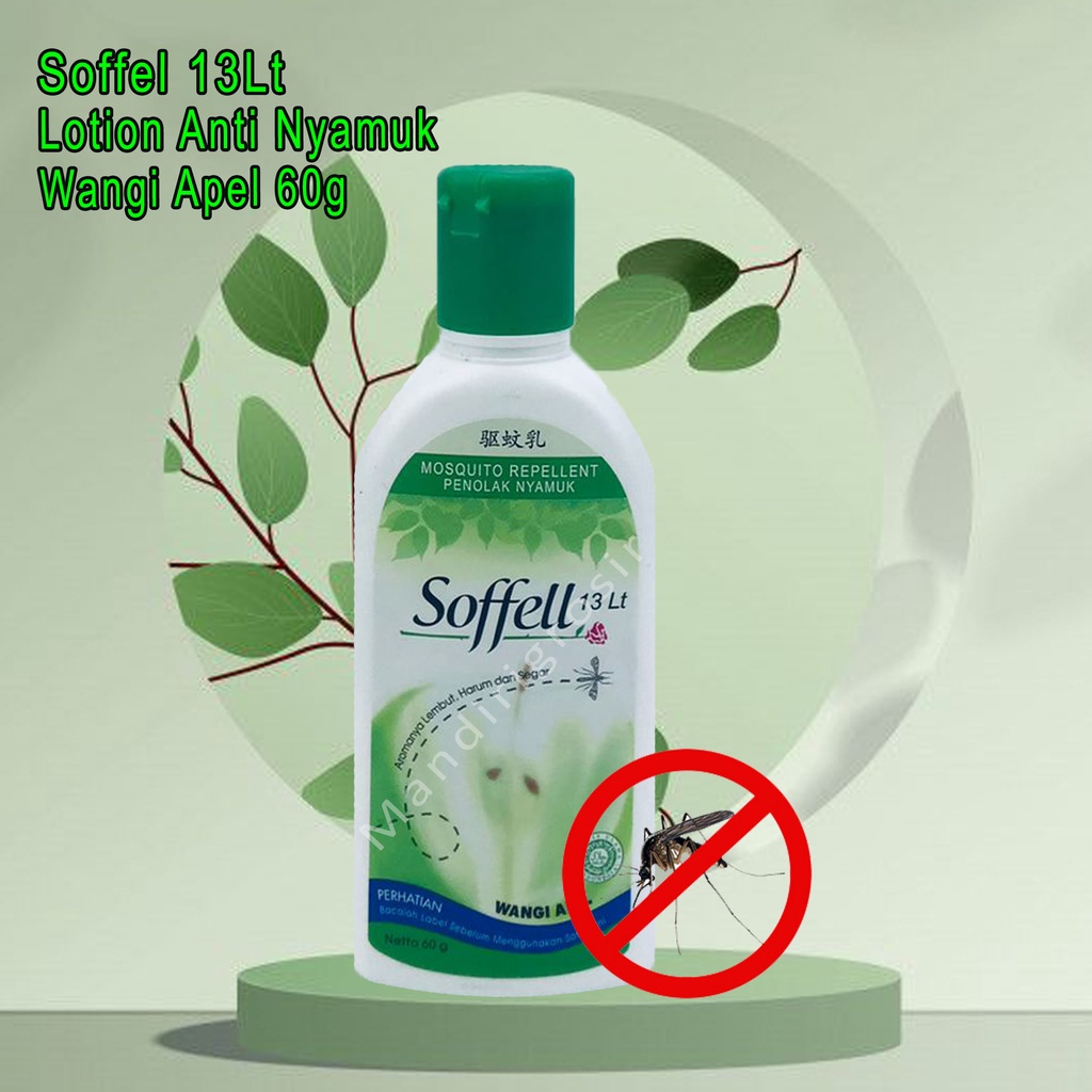 Lotion Anti Nyamuk *Soffell * Penolak Nyamuk * Wangi Apel 60g