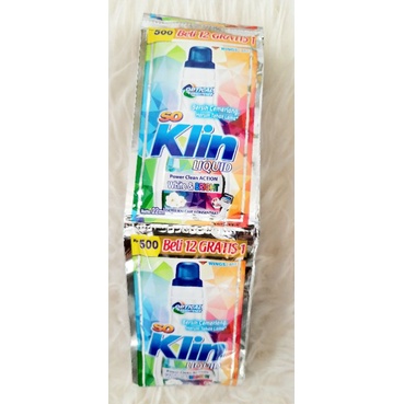 (Renteng)So klin liquid detergent renceng 22 ml x 12pcs