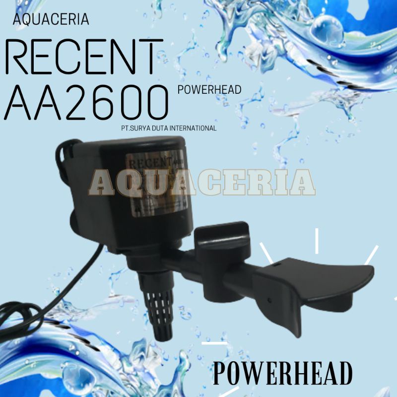 recent 2600 pompa celup air aquarium kolam ikan power head 2600