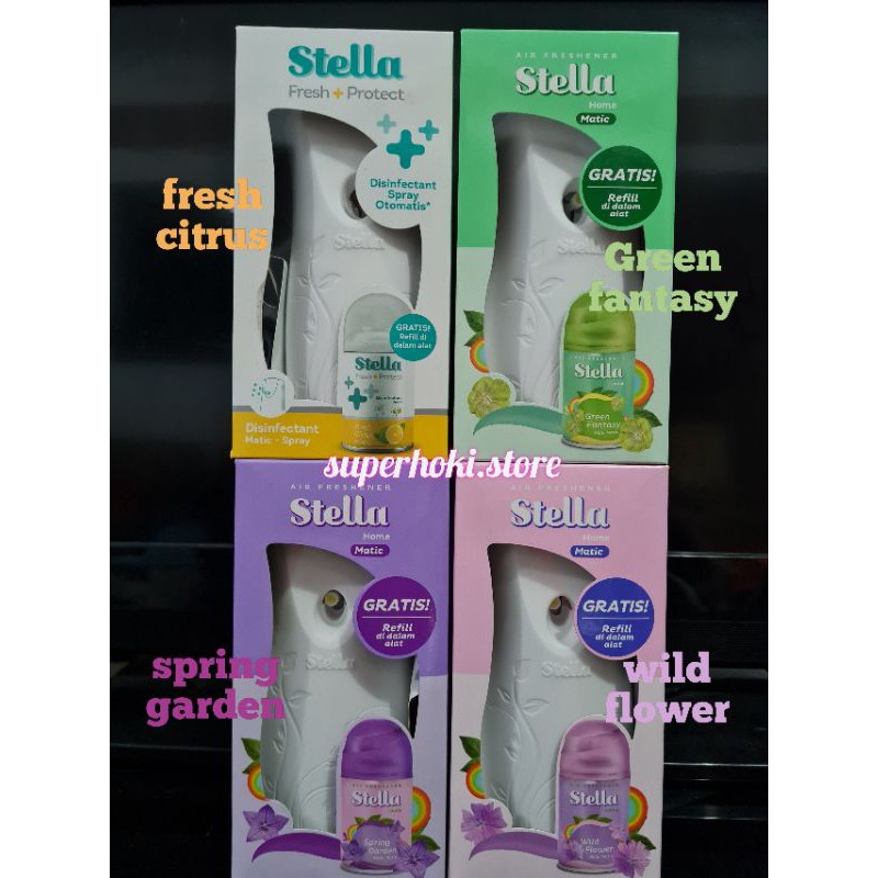 Dispenser Pengharum Ruangan Otomatis Alat Stella Matic + Refil