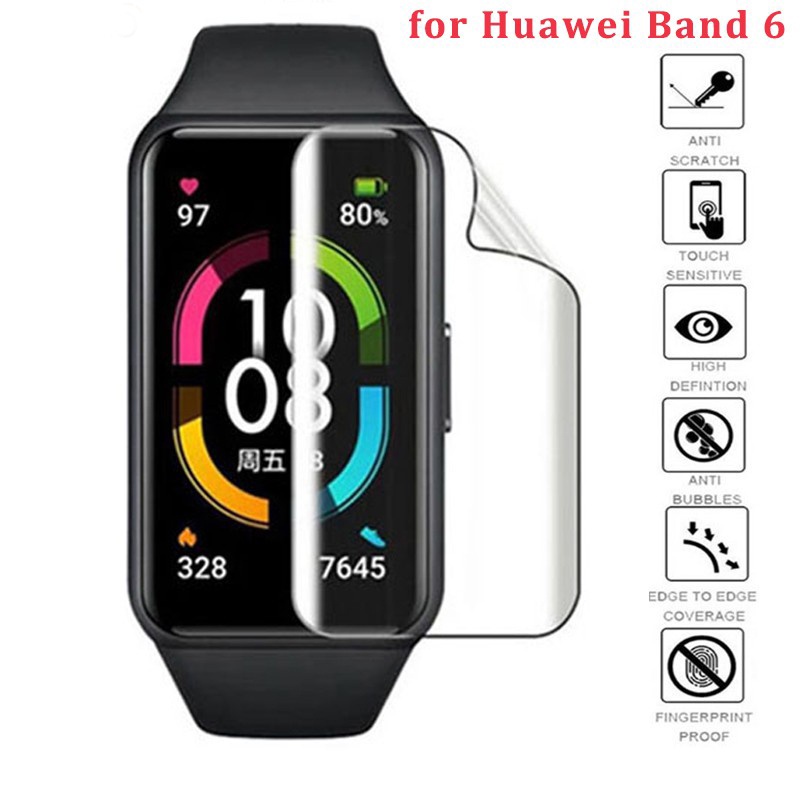 5pcs Film Hydrogel Pelindung Layar Untuk Smartband Huawei Honor Band 6