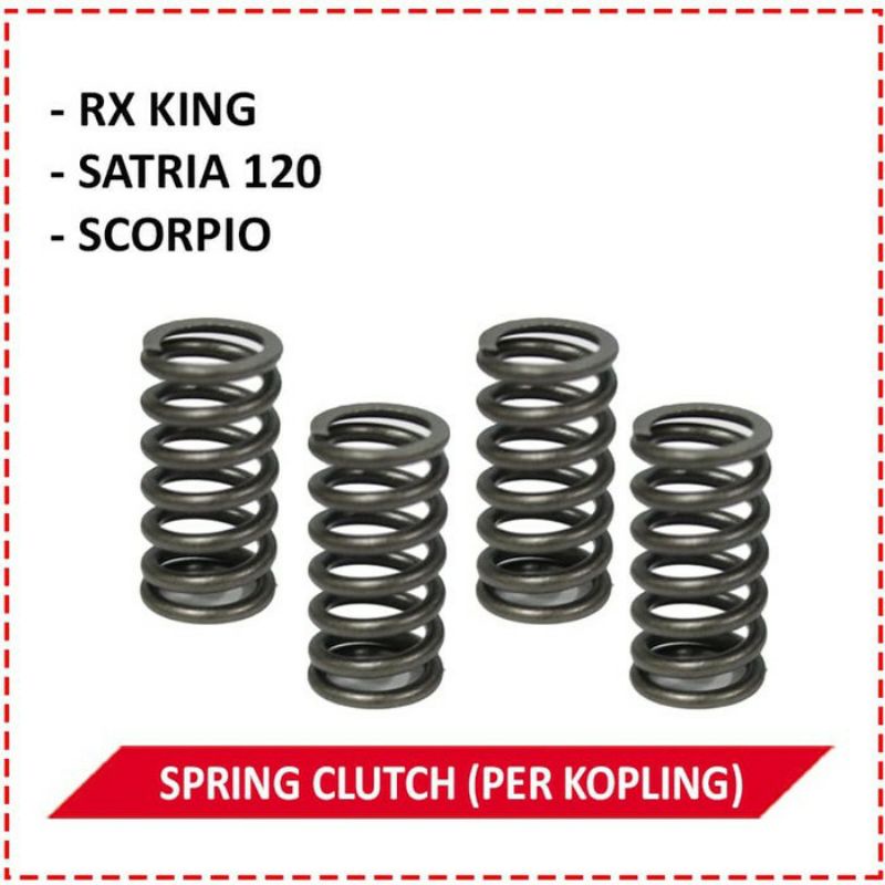 PER KOPLING BRT KARISMA 125 / SUPRA X 125 CRF 150 /CBR 250/R15VVA/KARISMA/FU150/SATRIA 2T/NINJA 250 MONO/WR155/KLX/CRF/SPRING CLUTH CLUTH SPRING PER KLEP ORIGINAL JUPITER Z GLPRO JUPITER MX SMASH NINJA 250 SCORPIO NINJA 150 PER KOPLING SUPRA X 110 GRAND