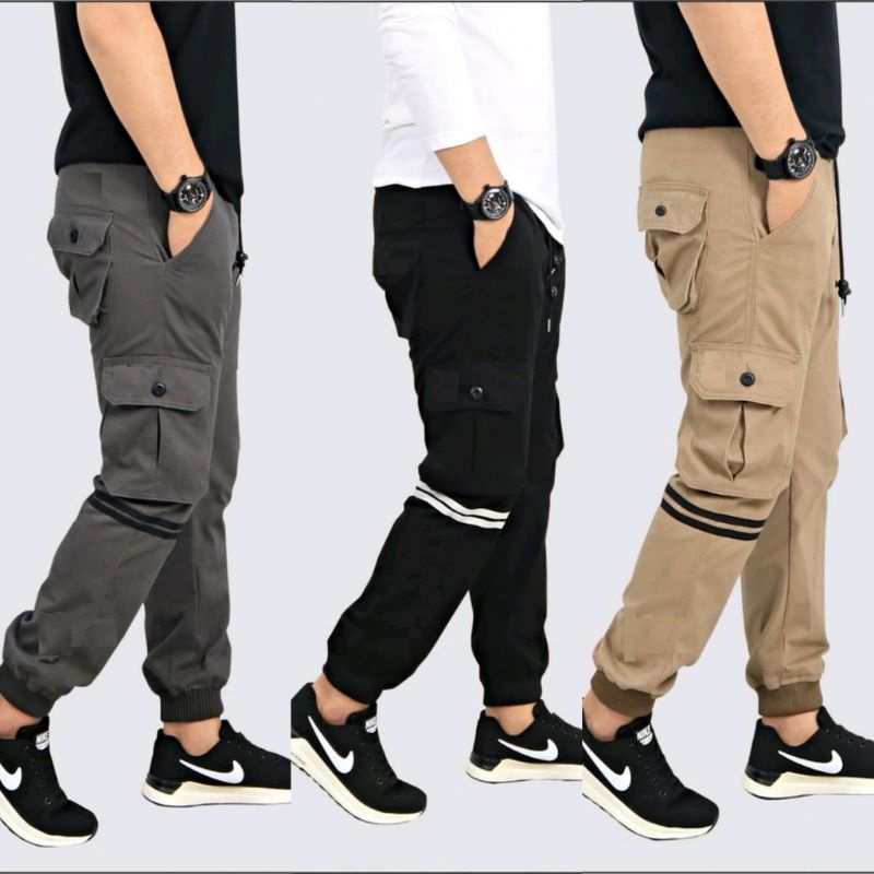 CELANA JOGER KARGO PANJANG PANTS PRIA TERLARIS, kemeja Pendek poplin