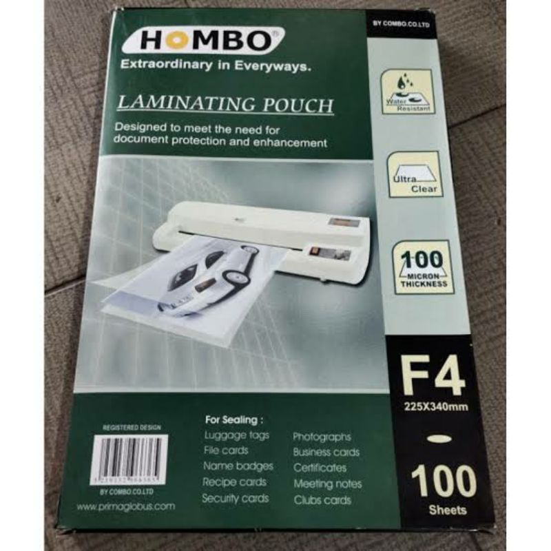 

[ISI 100 LBR] PLASTIK LAMINATING F4 HOMBO / LAMINATING F4 HOMBO