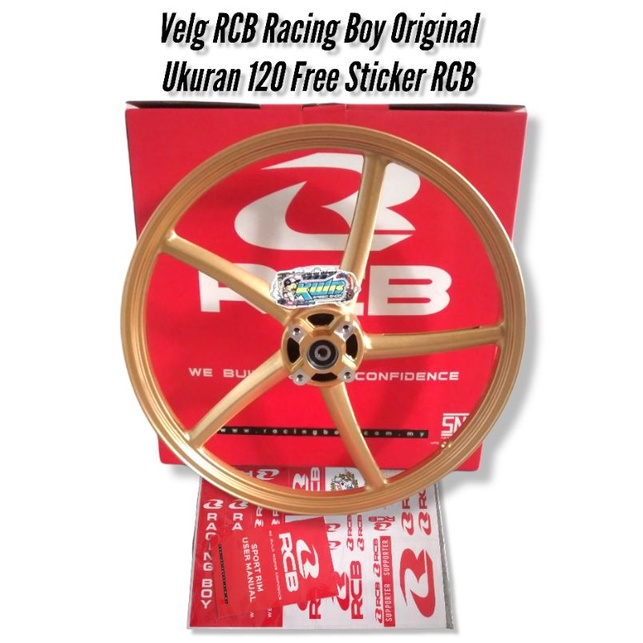 velg veleg RCB racing boy gold SP522 set depan belakang 140 dan 160 ring 17 Jupiter Z Vega ZR R new VELG RCB DEPAN 120/SP522/PALANG 5/MIO/JUPI/MX/VEGA