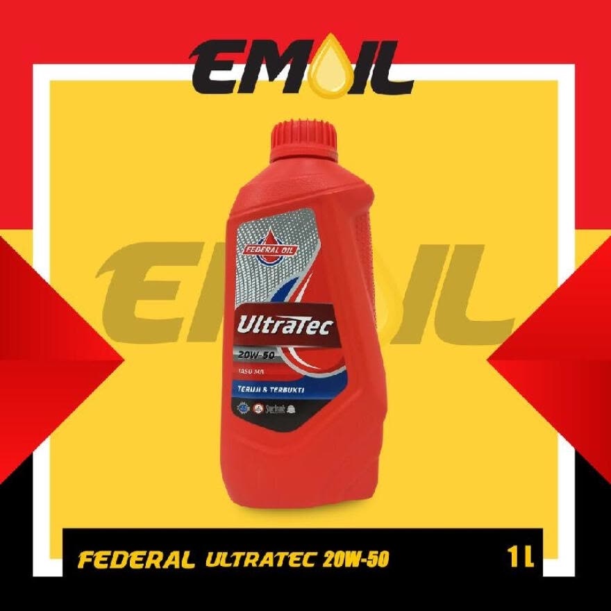 OLI FEDERAL OIL ULTRATEC SAE 20W-50 JASO MA API SG ISI 1 LITER