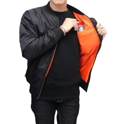 JAKET BOMBER PRIA DEWASA POLOS  JAKET BOMBER KEREN JAKET BOMBER PRIA BGSR