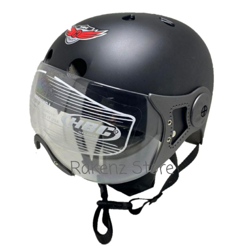 Helm Sepeda Visor/Face Shield HBC - HBC Bicycle Helmet with Visor