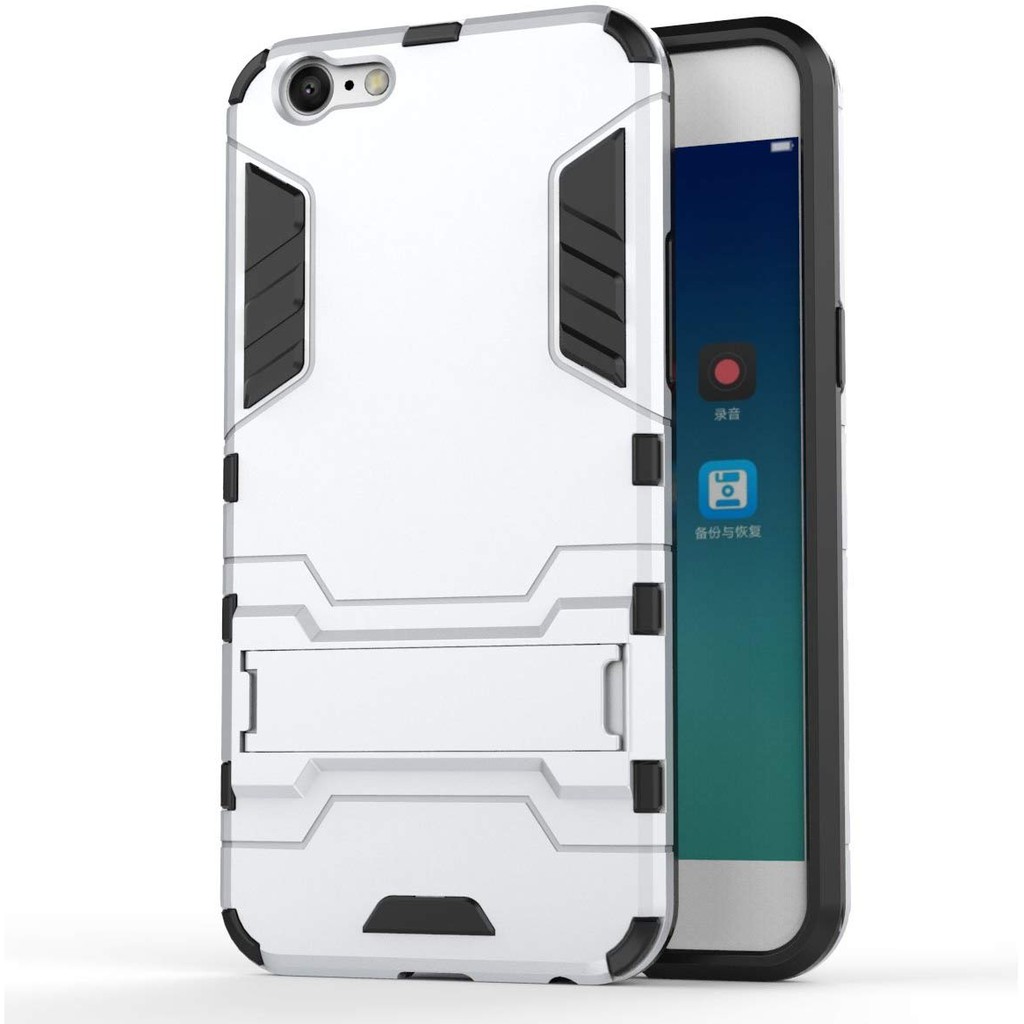 PROMO CUCI GUDANG Case KICKSTAND (SILVER) Robot Armor HARDCASE -ALL TYPE