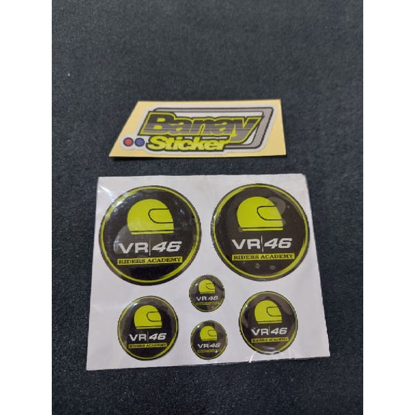 STICKER EMBLEM VR 46 SET TIMBUL 3D