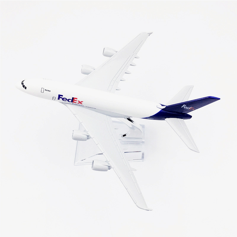 Fedex A380 Model Pesawat Airbus 380 Bahan Metal Ukuran 16CM