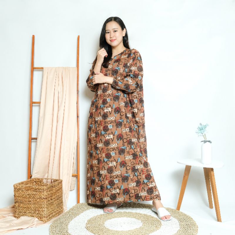 Daster habel busui lengan panjang gamis merk Verell-1