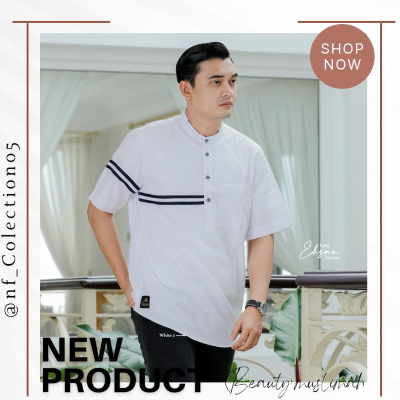 Koko ehsan arrafi || koko laki laki dewasa || koko toyobo pendek terlaris cod