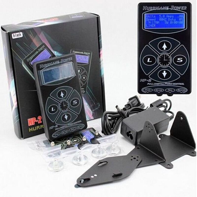 PRODUK IMPORT Tattoo Power Supply HP-2 Professional Tattoo Power Supply Digital Power LCD Display