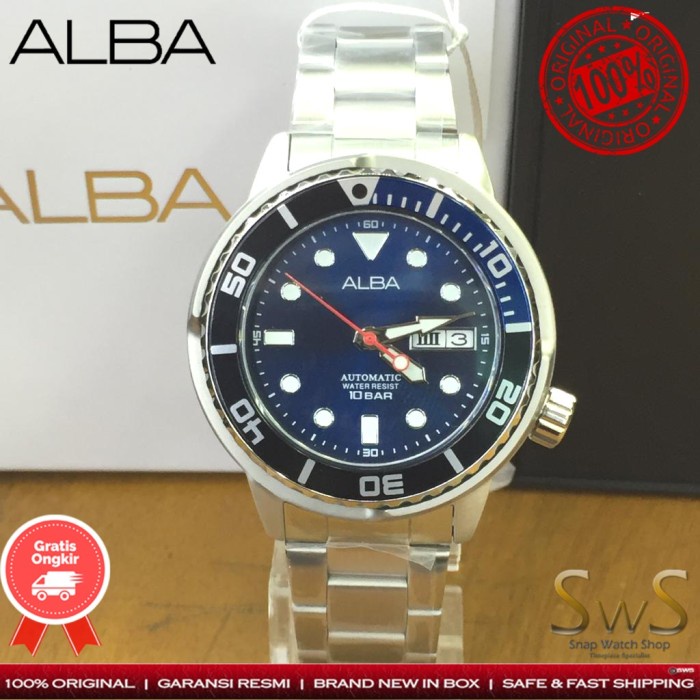 Alba AL4245 AL4245X1 Automatic Diameter 43 mm Original  Jam Tangan Pria