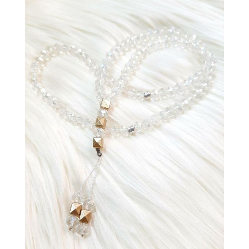 tasbih 99 kristal bening (recomanded)