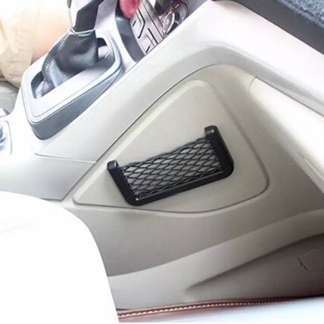 Kantong Saku Penyimpanan Organizer Jaring Net Dashboard Interior Mobil