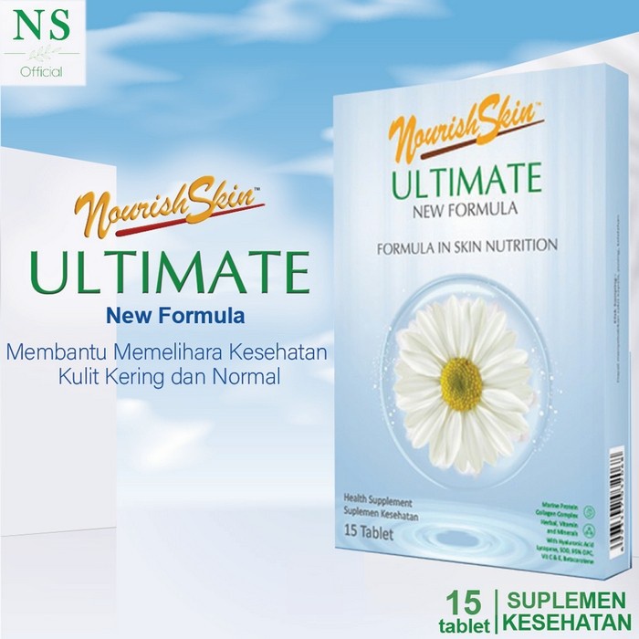 Nourish Skin Ultimate 15 dan 30 Tablet Vitamin Kulit Perbaiki Kulit Mati Original 100%