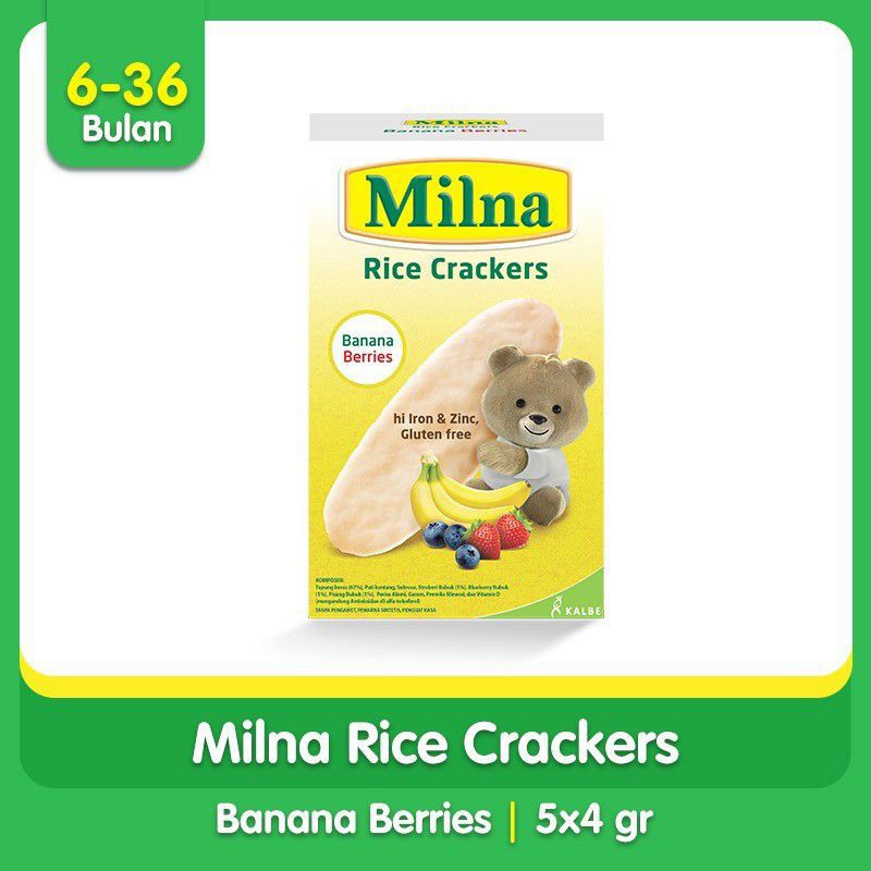 MILNA RICE CRACKERS  5x4 GR / CAMILAN BAYI / MPASI