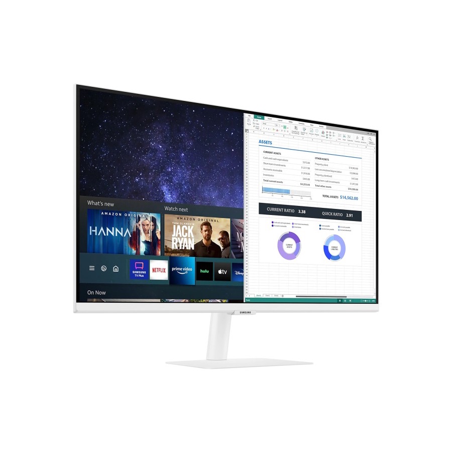 27&quot; M5 FHD Smart Monitor &amp; Streaming TV in White Color Design