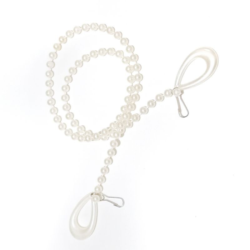 Kalung Gantungan Masker Strap Hanging Mask Korean Teardrop Pearl String Series