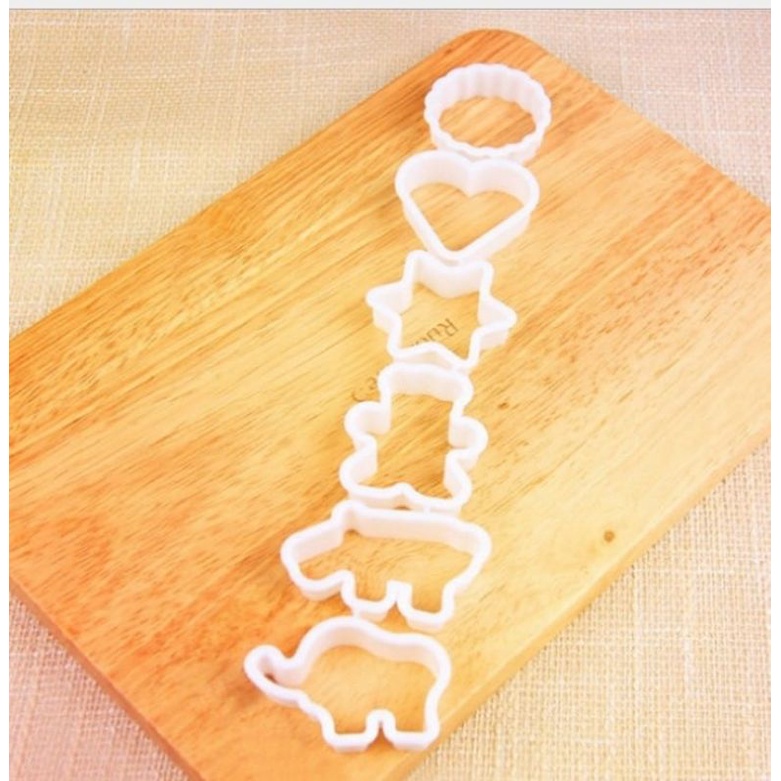 COOKIES CUTTER CUTE 6 IN 1 CETAKAN COOKIES LUCU