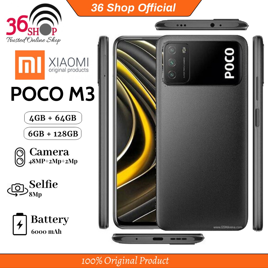 Xiaomi Poco M3 4gb64gb 6gb128gb Garansi Resmi Shopee Indonesia 8564