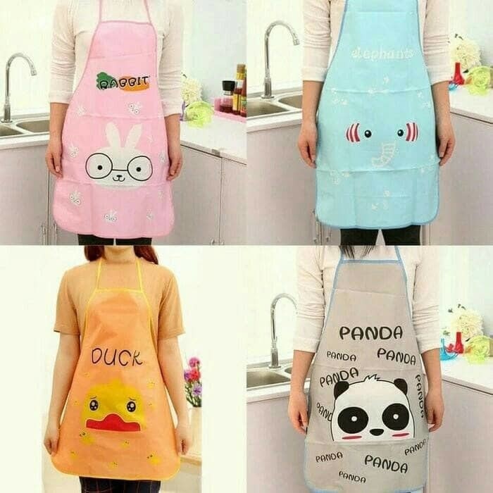  60 Gr HSI Celemek Apron Masak Dapur Kartun Karakter Lucu 