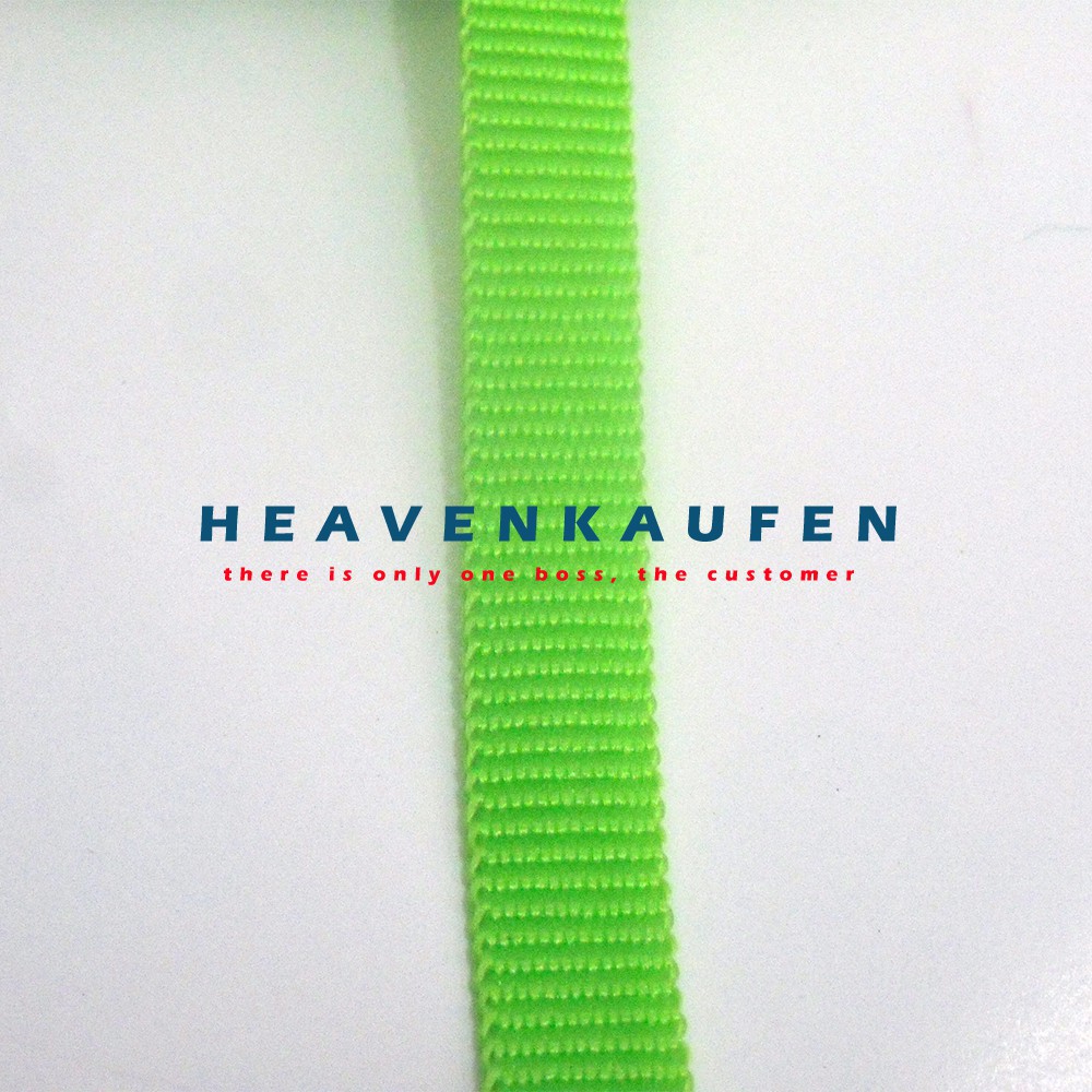 Tali Webbing Lanyard 1 cm Hijau Muda Meteran