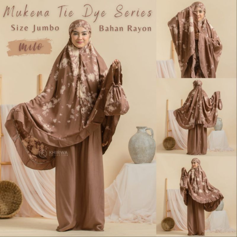 MUKENA BALI JUMBO PREMIUM/MUKENA TYEDIE SMOKE