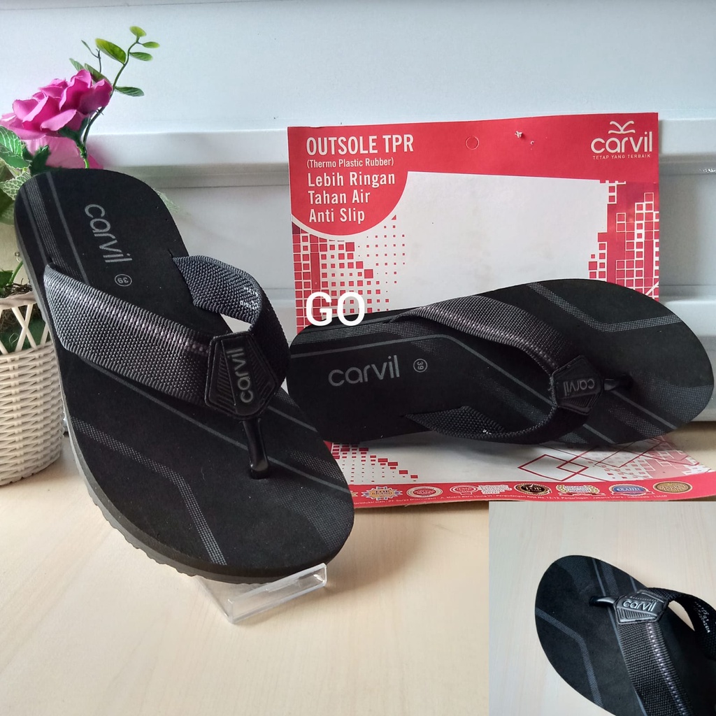 sogo CF CARVIL ORIGINAL! Sandal Jepit Pria CARVIL Sandal Jepit Cowok Anti Selip Anti Anti Air Ringan AwetTerbaru