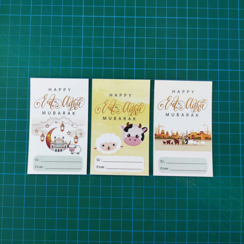 

kartu hampers hangtag idul adha eid al adha 25 pcs mix 3 motif