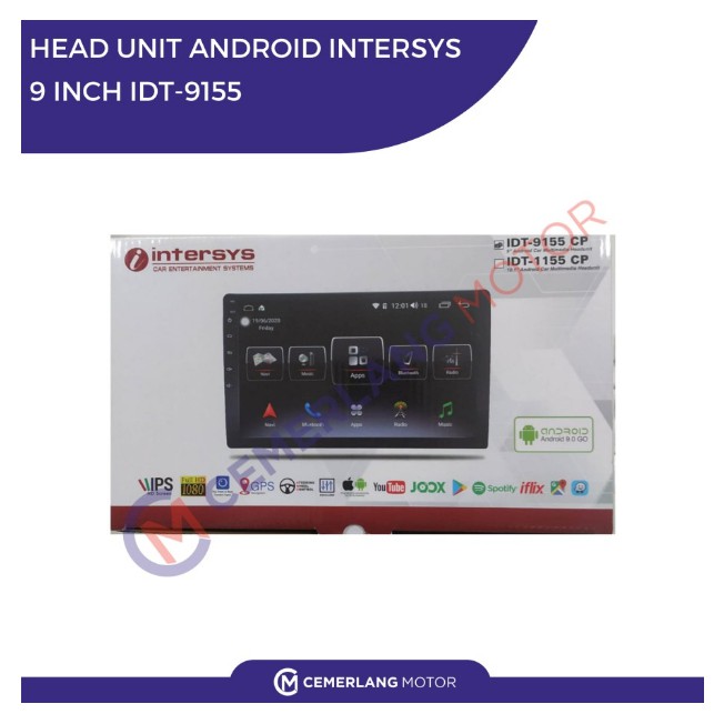 HEAD UNIT ANDROID INTERSYS 9 INCH IDT-9155