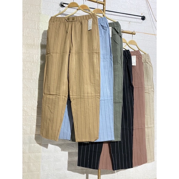 celana salur zara premium import celana jogger salur