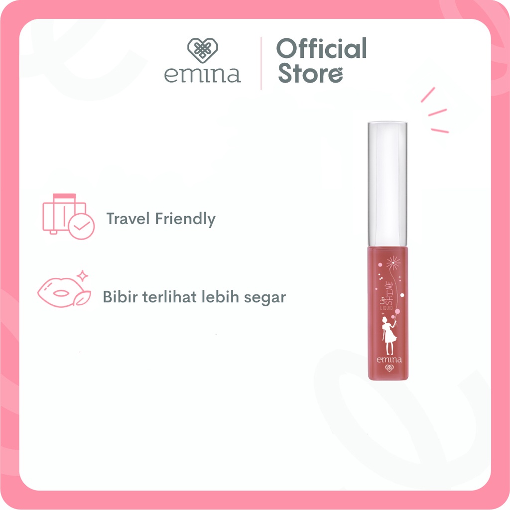 Emina Liquid Lip Shine 4.5 ml - Lip Gloss BISA COD