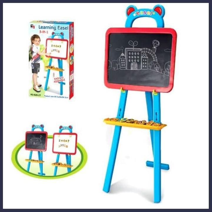 

MAINAN ANAK LEARNING EASEL / PAPAN TULIS 3 IN 1