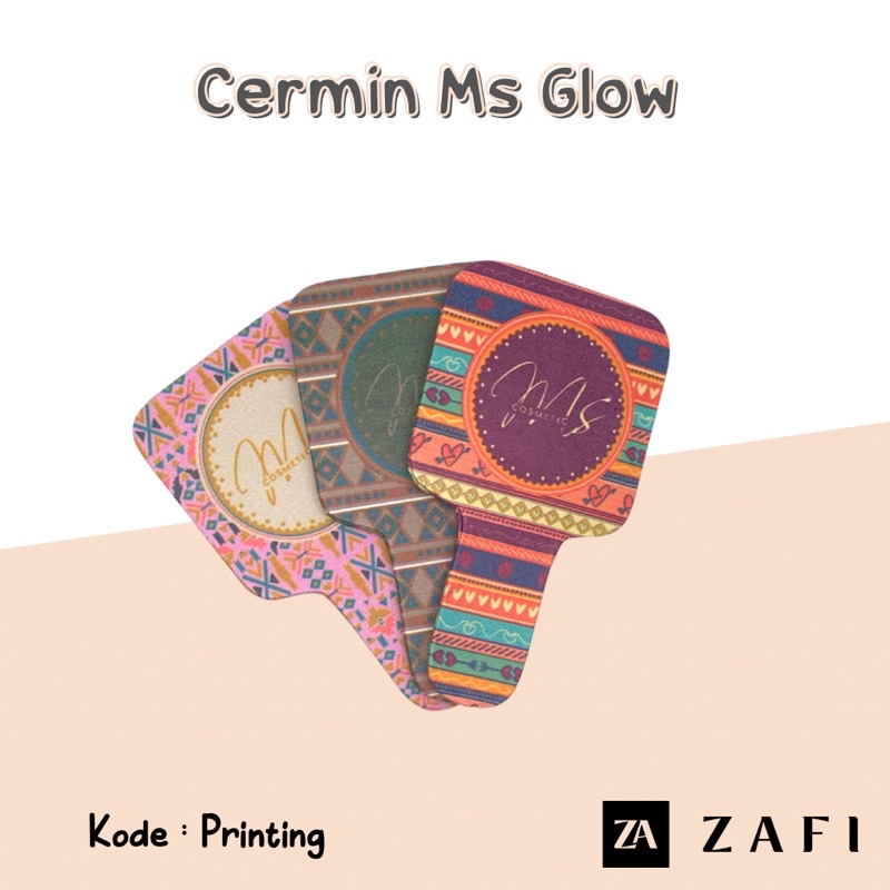 Cermin Ms glowKaca Ms Glow Cermin Ms Cosmetic Cermin tangan Hand Mirror-6