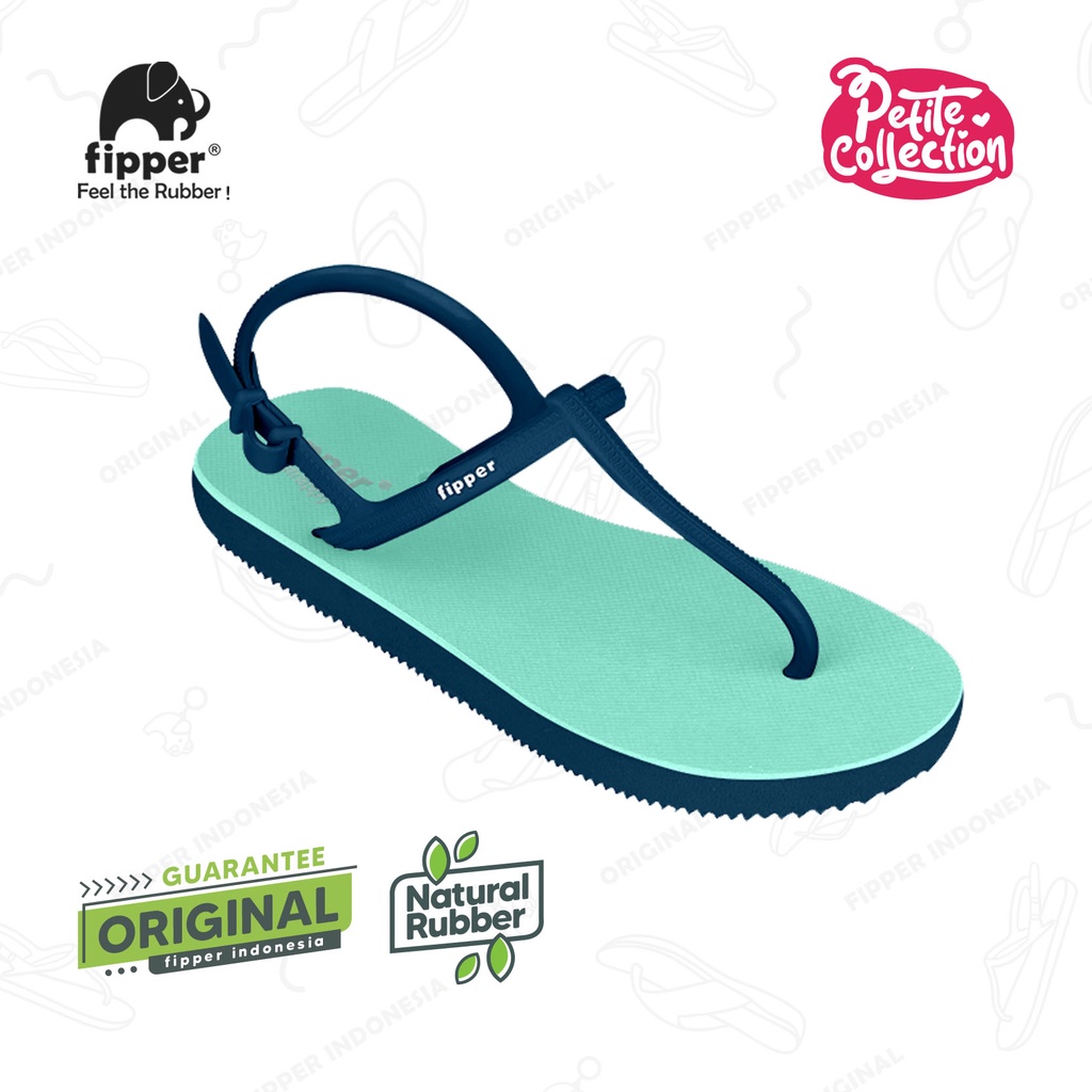 Fipper Strappy Petite Greenschist / Blue Snorkel