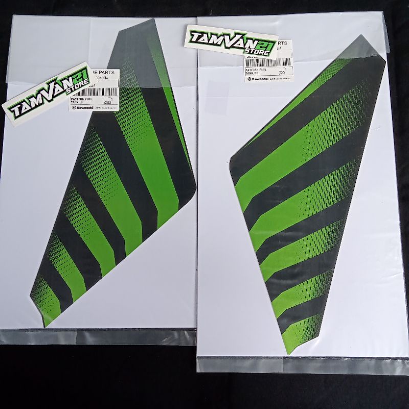 STRIPING STICKER TANGKI NINJA SS HIJAU ZEBRA KGP