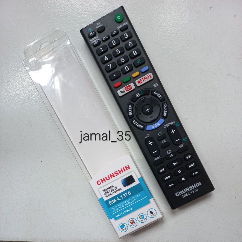 REMOTE REMOT TV SONY BRAVIA LCD/LED SMART TV 3D NETFLIX/YOUTUBE MULTI CHUNSHIN