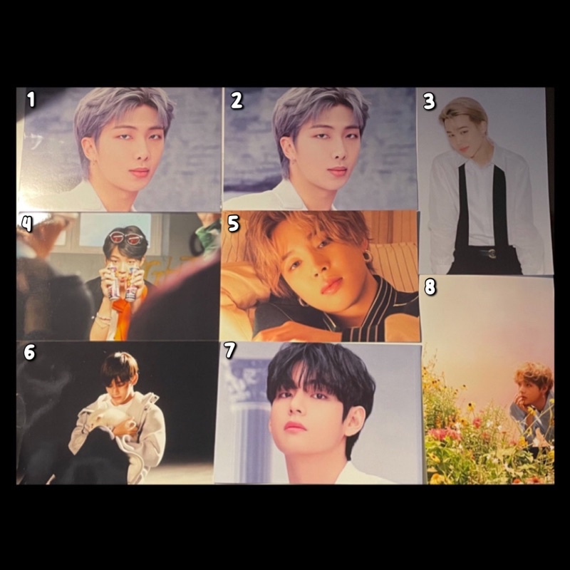 [OFFICIAL] LIVE PHOTO ONEUL POSTCARD BTS RM JIMIN TAEHYUNG