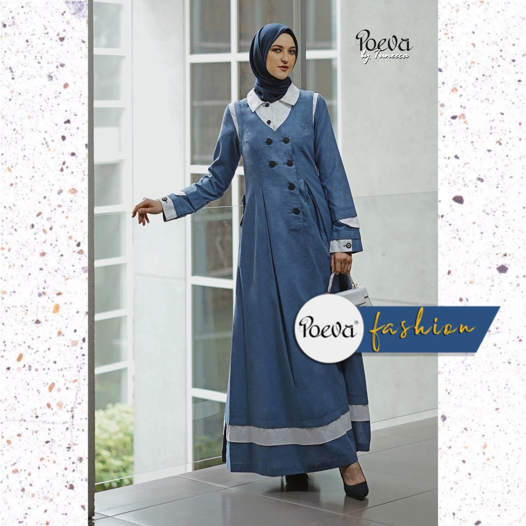 Baju Wanita / Baju Kerja Wanita / Baju Kantor Wanita / Gamis POEVA Leanna