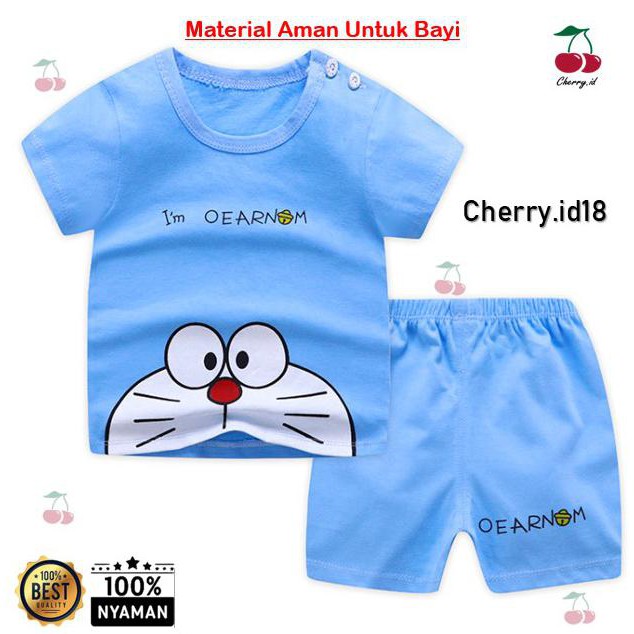 (0-2 Thn) Cod Setelan Baju Bayi Import / Pakaian Baju Laki Laki Import - Kuning Dino, 0-6 Bulan