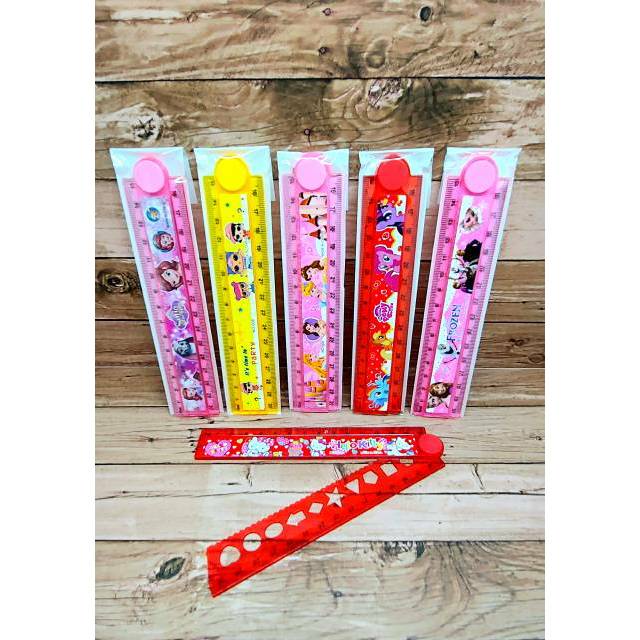 

Penggaris Lipat Fancy 30 cm Motif Kartun anak warna Warni