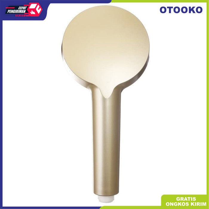 Kepala Hand Shower Head Mandi Set 3 Mode Besar Selang Emas ss02B Gold