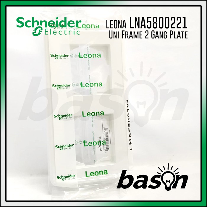 SCHNEIDER Leona Uni Frame 2 Gang Plate - Cover Plate 2 Modul - Frame Saklar Dobel / Double