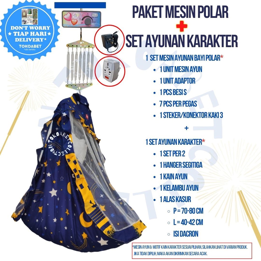 Paket Ayunan Otomatis POLAR Kain KARAKTER Varian BASIC TIMER MUSIC TOKOABET