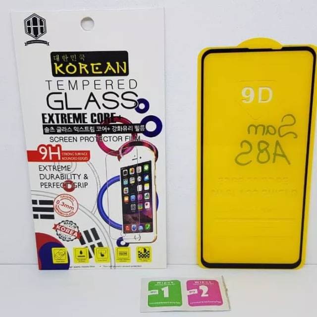Tempered Glass Samsung A8S A9 Pro 2019 6.4 FULL SCREEN FULL LEM Anti Gores Kaca Samsung A9 Pro 2019